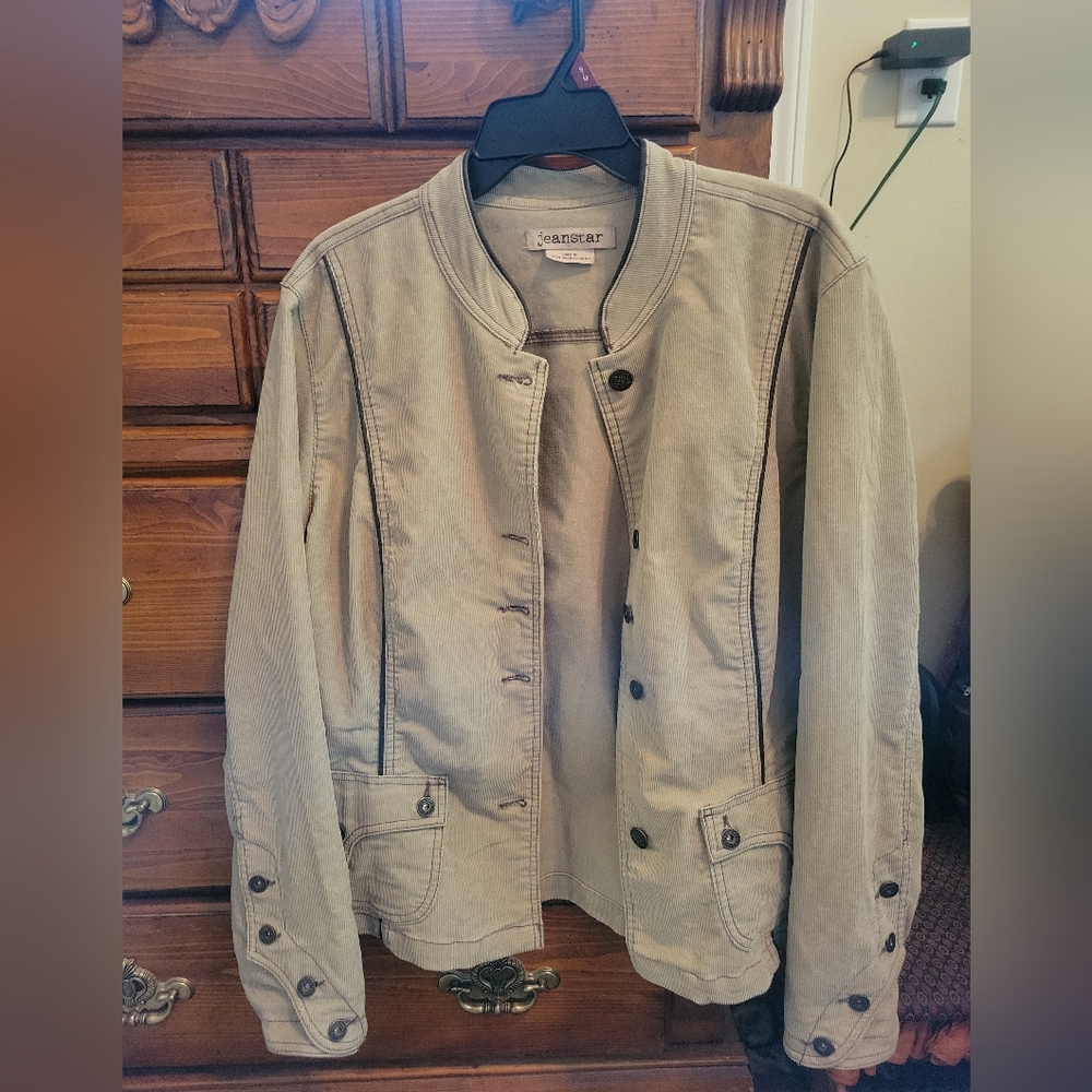 Jeanstar Tan Corduroy Women's Jacket